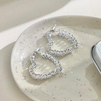 Boucles d’oreilles de blé de luxe Zircon brillant Mode Personnalité Fête Charme Bijoux Feuille de Blé Boucle D’oreille Pour Femmes Filles Style Coréen - OKLassy