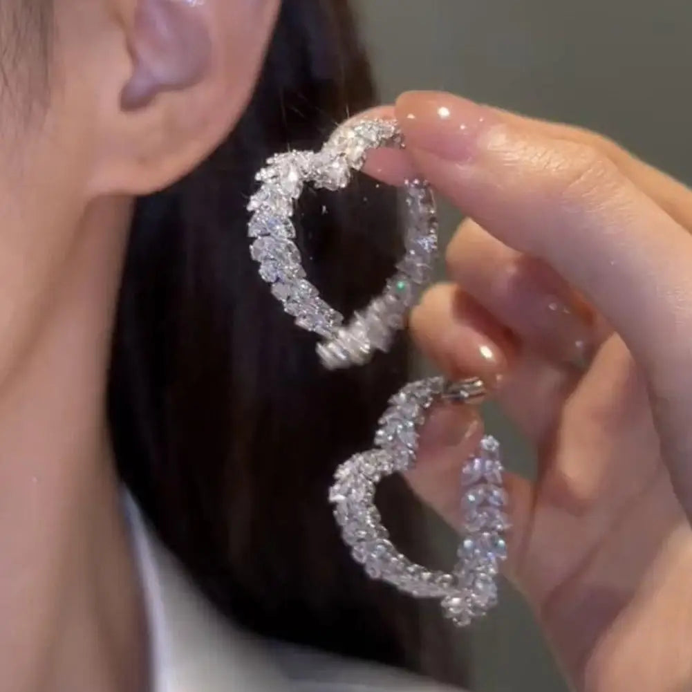 Boucles d’oreilles de blé de luxe Zircon brillant Mode Personnalité Fête Charme Bijoux Feuille de Blé Boucle D’oreille Pour Femmes Filles Style Coréen - OKLassy